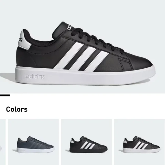 Adidas Classic Black with White Stripes Shoes - Picture 1 of 5